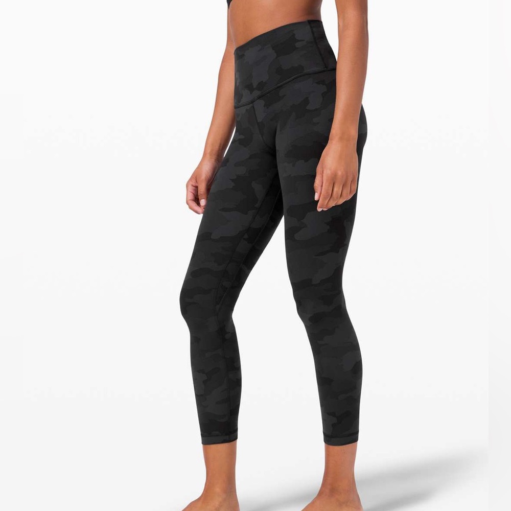 Lululemon Align Leggings Camo Deep Coal